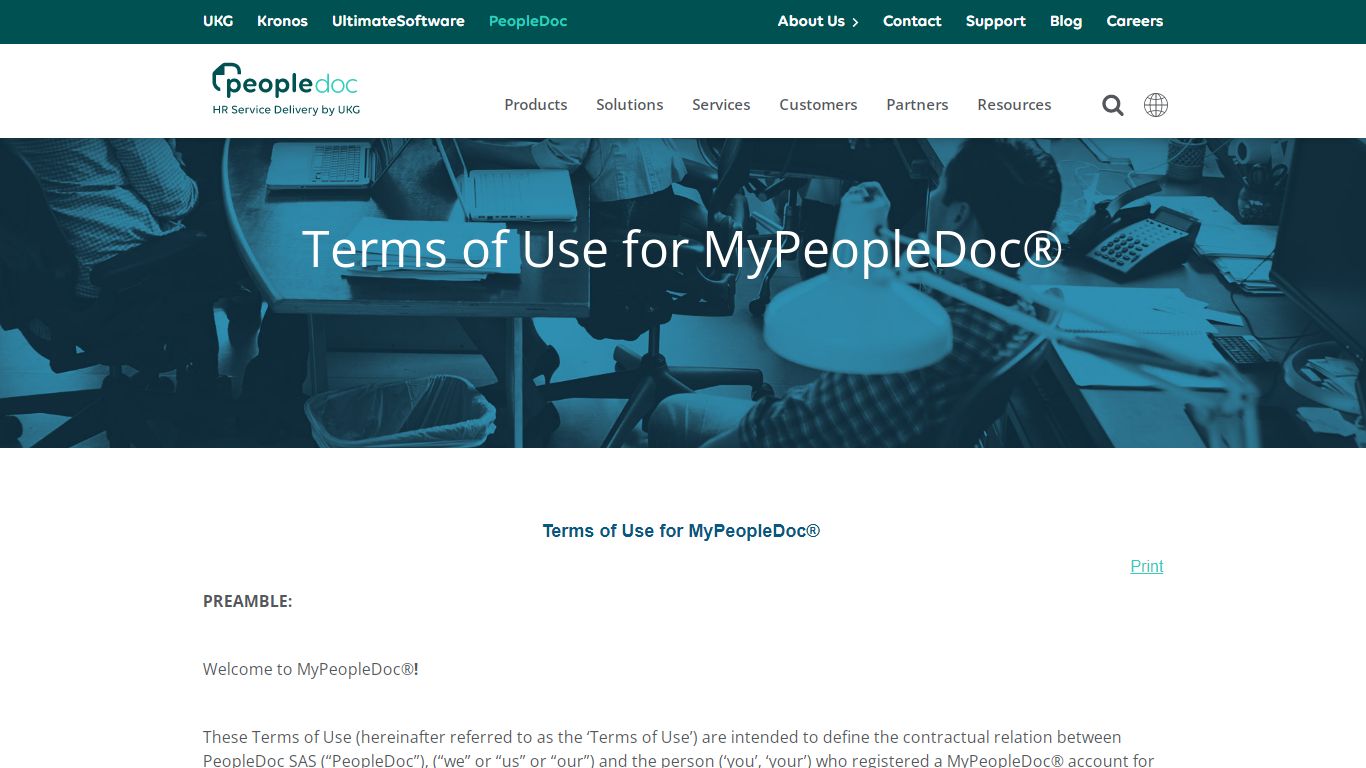 MyPeopleDoc® Terms of Use | PeopleDoc